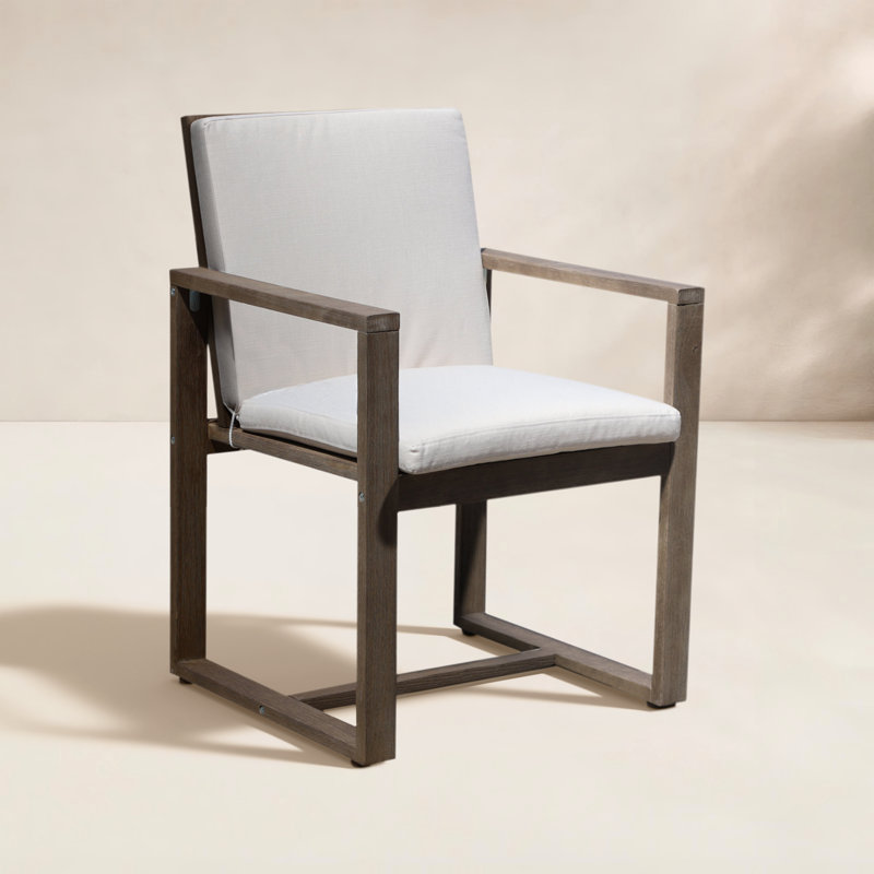 Harbor Outdoor Dining Armchair, Gray
