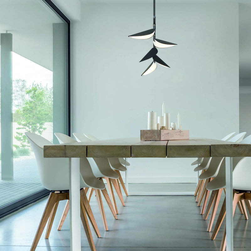 Lustre linéaire intégré à 5 lumières DEL, 5 lumières, L 52,25 po