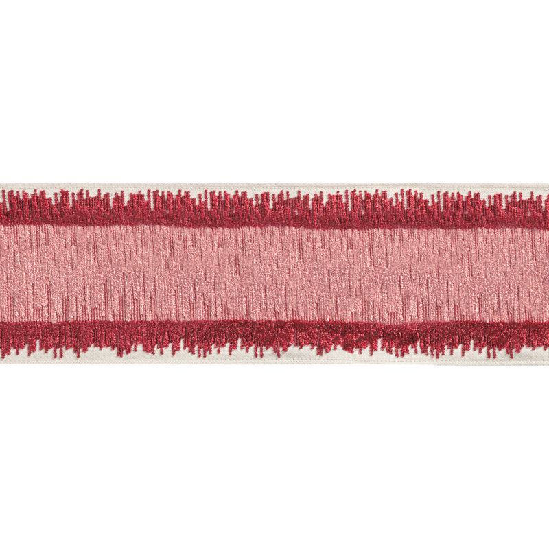 Treillis Passementerie II Bromo Trim, Red