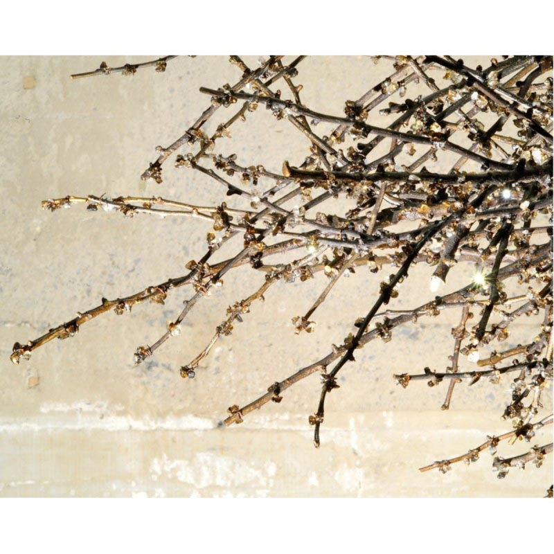 Lustre léger sphérique Spoutnik, Bronze argenté, Givré, 62" Width x 32" Height