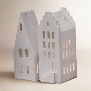 Porcelain Village House - Pointed Roof