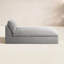 Chaise longue simple avec coussins 72 "Argent-87538006