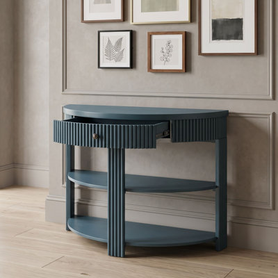 Console Table with Drawer and Shelves
