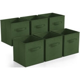 11" Foldable Fabric Storage Cube Bins with Handles