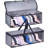 2 PCS Wide Hat Storage For Baseball Caps Organizer With 2 Sturdy Handles Hat Racks Holder Grey Capbox Stackable For Home Travel