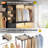  Quion 20.2 - 120 '' W Closet System with Wooden Drawers and Hanging Rods(cut To Fit)-23154840