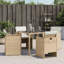 Ensemble de chaises de patio avec coussins 4 pièces Latitude Run®-1319325660-1319325665