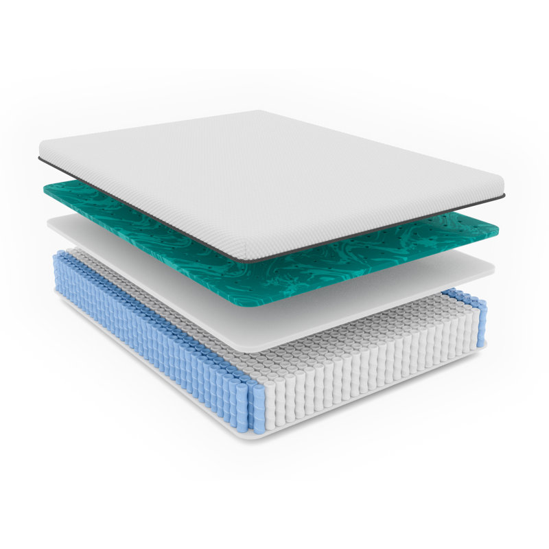 Matelas hybride rafraîchissant au gel Soothe, sensation moyenne, 11 po, Lit simple