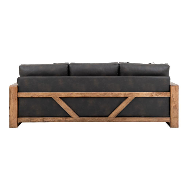 Wooden Frame, Upholstered Sofa