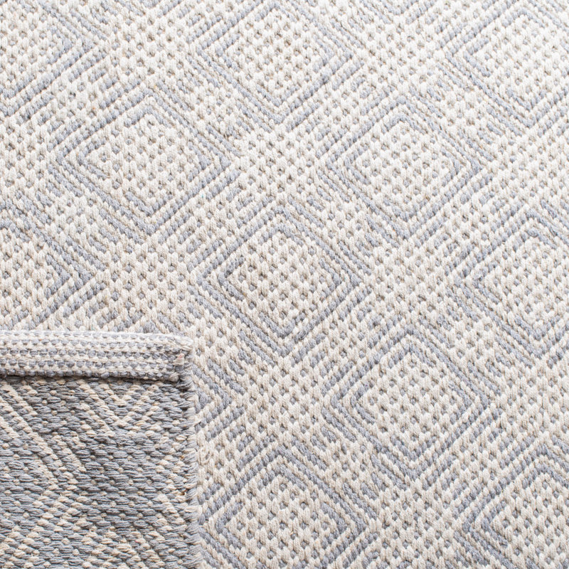 Luzerne Hand Woven Cotton Geometric Rug, Rectangle 8' x 10'