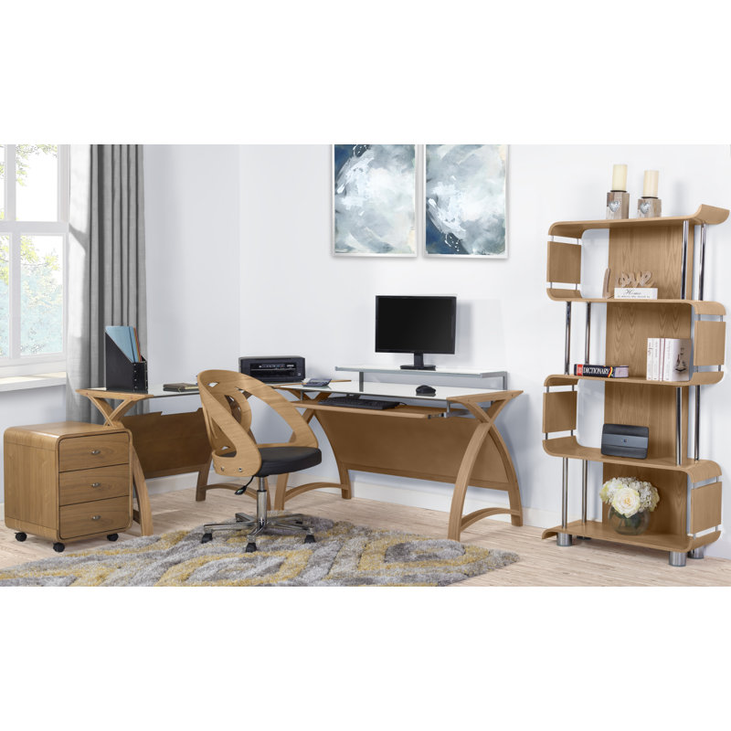 Sunterra 163.6cm H x 80cm W Standard Bookcase, Oak
