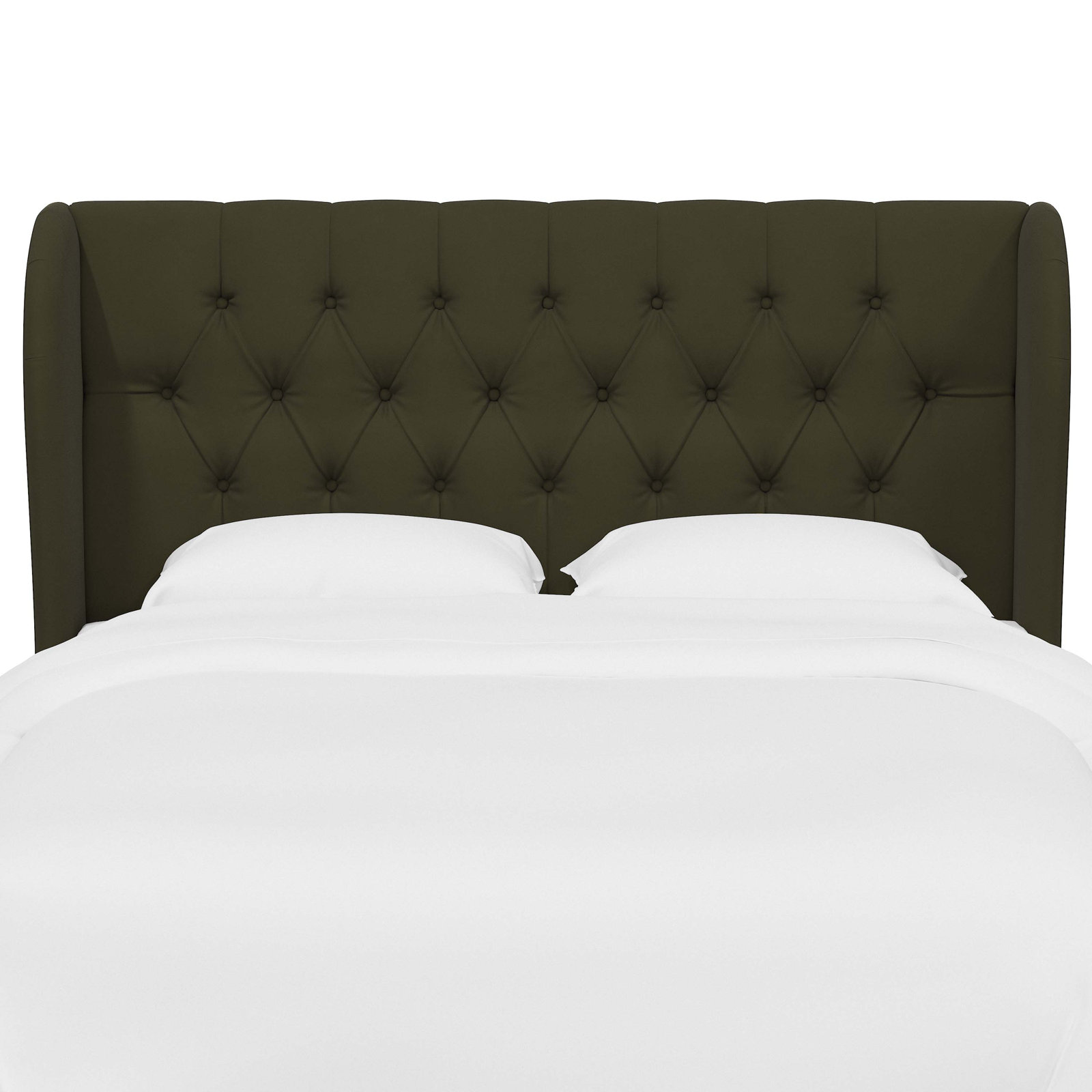 Tomey Pine Headboard, King, Classic Loden Velvet