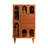 French Vintage Solid Wood Bookcase Organizer Storage Cabinet