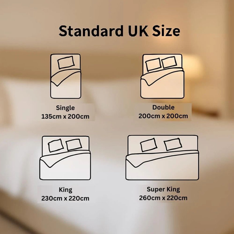 Medium-Weight Comfort For Year-Round Use Hollow Fiber Duvet, Super King, 15 Scale