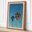 Palm Study in Teal Vintage - Wrapped Canvas-131763850-131763858