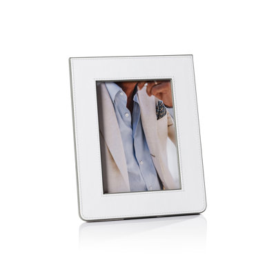 Cadre photo en cuir Raffia