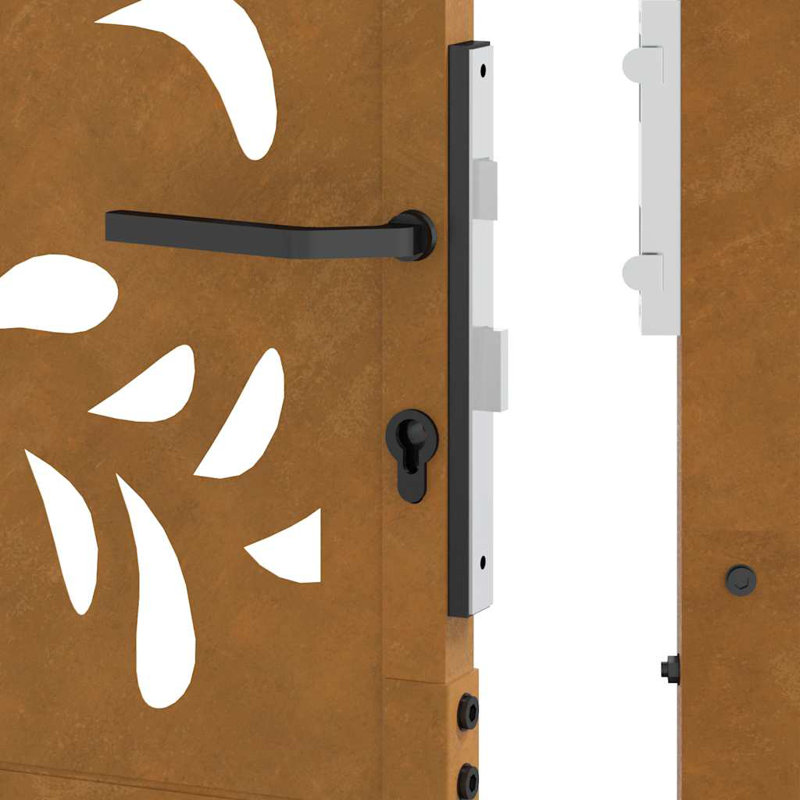Steel Gate, Rusty, 180cm H x 105cm W