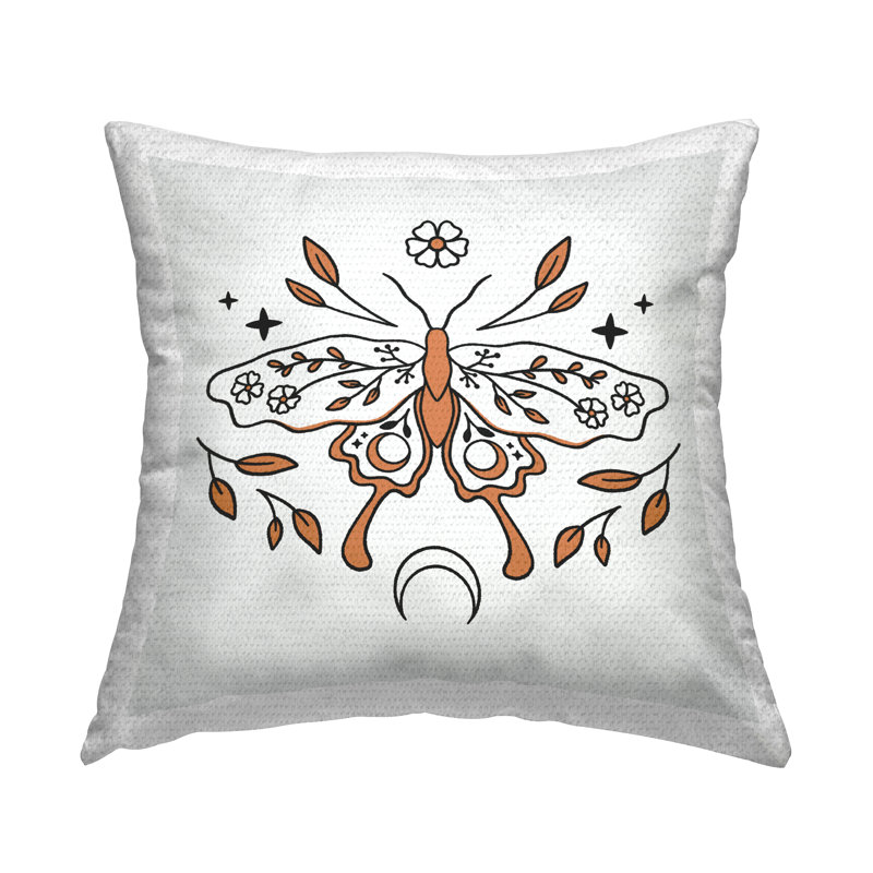 Coussin d'extérieur Celestial Floral Moth