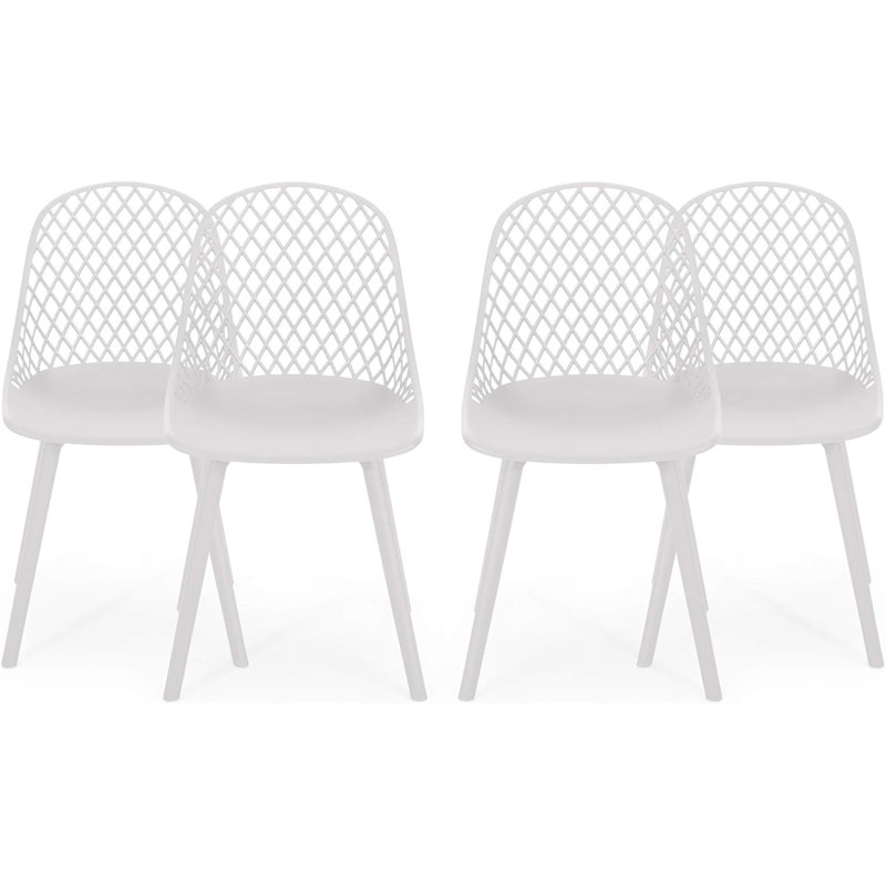 CHAISE LILY (ENSEMBLE DE 4), Blanc