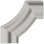 4"W x 4"H x 3/4"P Seville Panel Moulding Corner