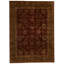 High-Quality Hand-Knotted Wine And Green Area Rug