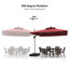 Parasol en porte-à-faux carré avec base 10 pi x 10 pi Lime, rouge-1119628631-1195930819