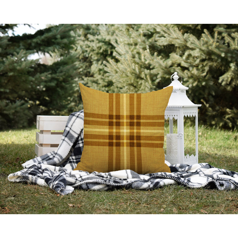 Coussin intérieur / extérieur Brady, L 19 po x H 19 po, Or