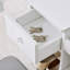 Banc de rangement rembourré 100% polyester