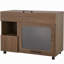 Enceinte de litière 2 en 1 multi-usage 2 en 1, table d'appoint moderne en noyer avec rangement, armoire latérale de buffet