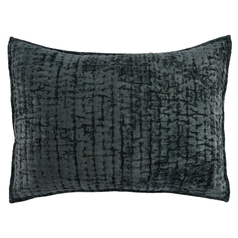 Taie décorative en polyester Lucio, Standard, Vert baie
