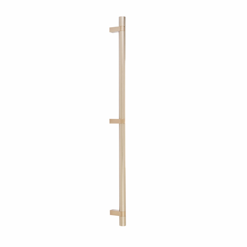 Emtek Select Appliance Pull 24" (cc), Rectangular Bar Stem & Smooth Pull (Back-to-Back Mount), Polished Nickel