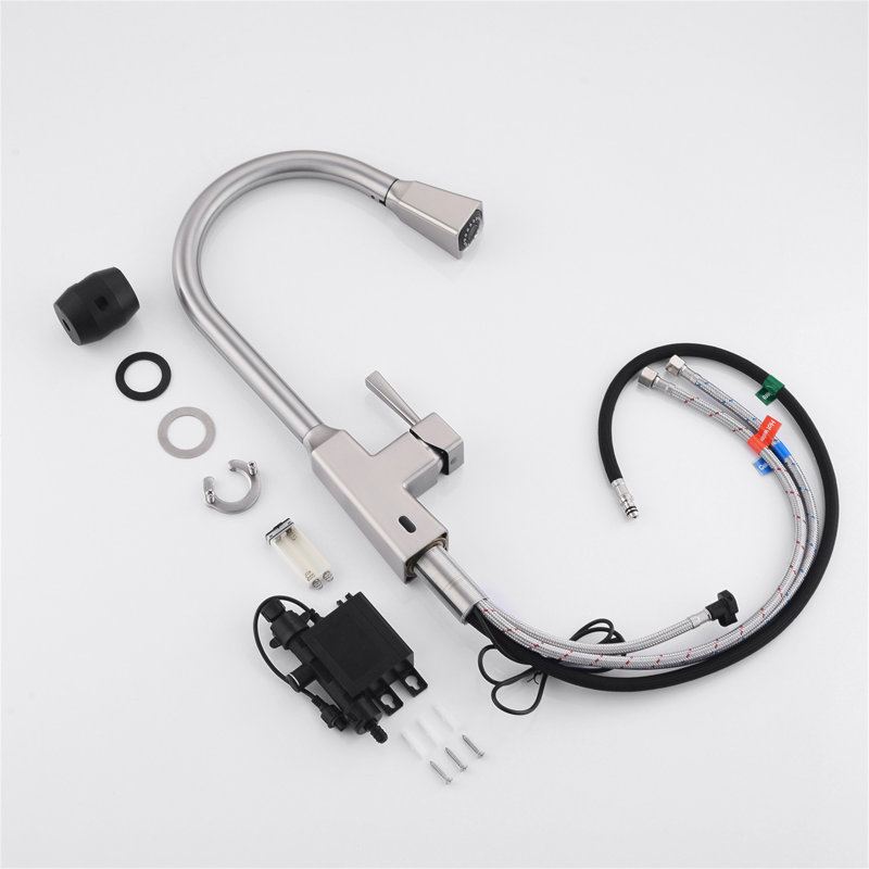 Touchless Kitchen Faucet,Hands Free Automatic Smart Kitchen Faucet, Brushed Nickel