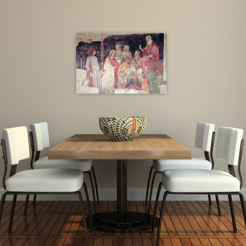 Young Man Greeted By Seven Liberal Arts, From The Villa Lemmi Abstract Contemporary Wall Art Print, 60.96cm H x 91.44cm W