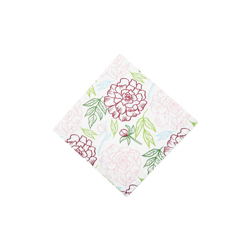 Serviette en coton 18 po Leiker Peony
