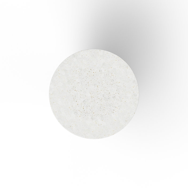 Round Circa 4 Dining Table, 47.25" Round, Ivory Terrazzo, Counter Table (36.25" Height)