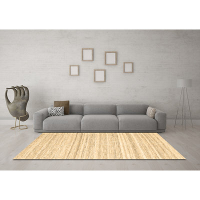 Tapis contemporains brun lavable à la machine 2769