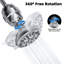 Pomme de douche filtrée à 7 jets à haute pression avec adoucisseur d'eau, cartouche filtrante pour eau dure, élimination du chlore et des substances nocives, chrome-132926303