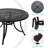 Lumet Round Outdoor Dining Table With Umbrella Hole , 48'' in. W 48'' in. D