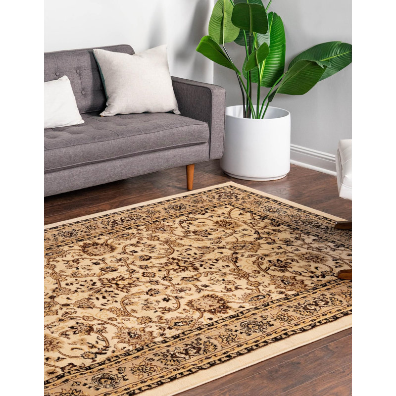 Hanan Floral Area Rug, Runner 2' x 8'2", Ivory