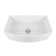 DeerValley Fireclay Single Basin Curved Farmhouse Kitchen Sink with Sink Grid and Basket Strainer
