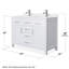 Meuble-lavabo double autoportant 48 po avec plateau en marbre Beckett-61870880-61870886-61870883