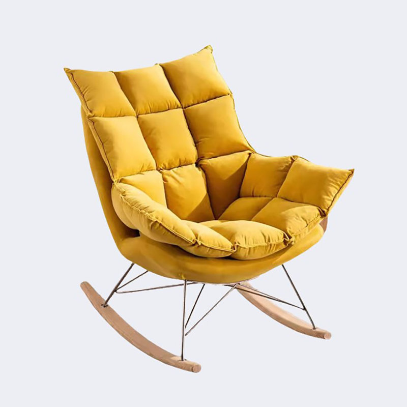 Chaise berçante Nordic Creative Leisure, Jaune