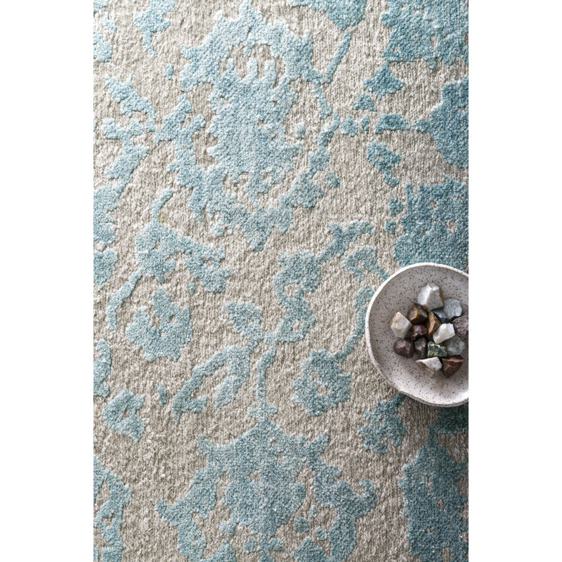 Cyrus Hand Knotted Viscose Oriental Indoor Rug, Rectangle 2' x 3'