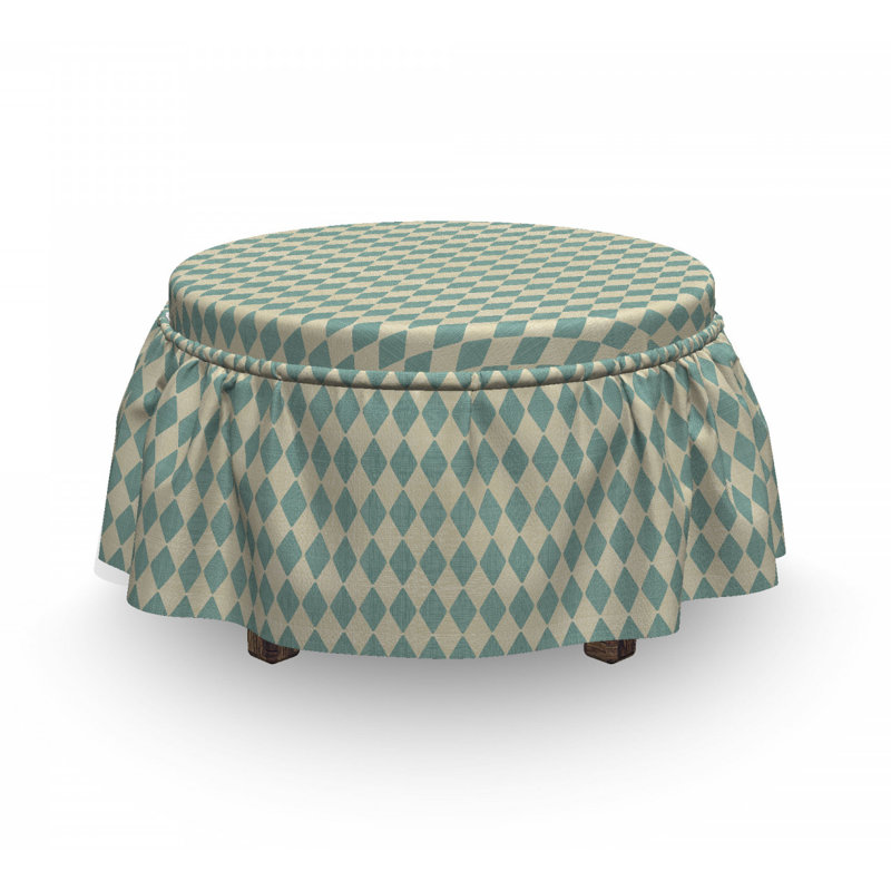 Housse pour repose-pieds argyle