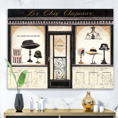 " Les Chic Chapeaux French Fashion " Painting Print