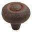 (5 Pack) 1-1/2 inch Rustic Knob Rustic Iron