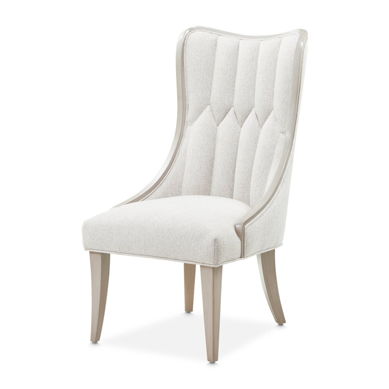 St. Charles Chenille Dining Side Chair - Cirrus/Dove Gray