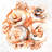 Sepia Style Abstract Roses Bundle - Brown Framed Canvas Decor
