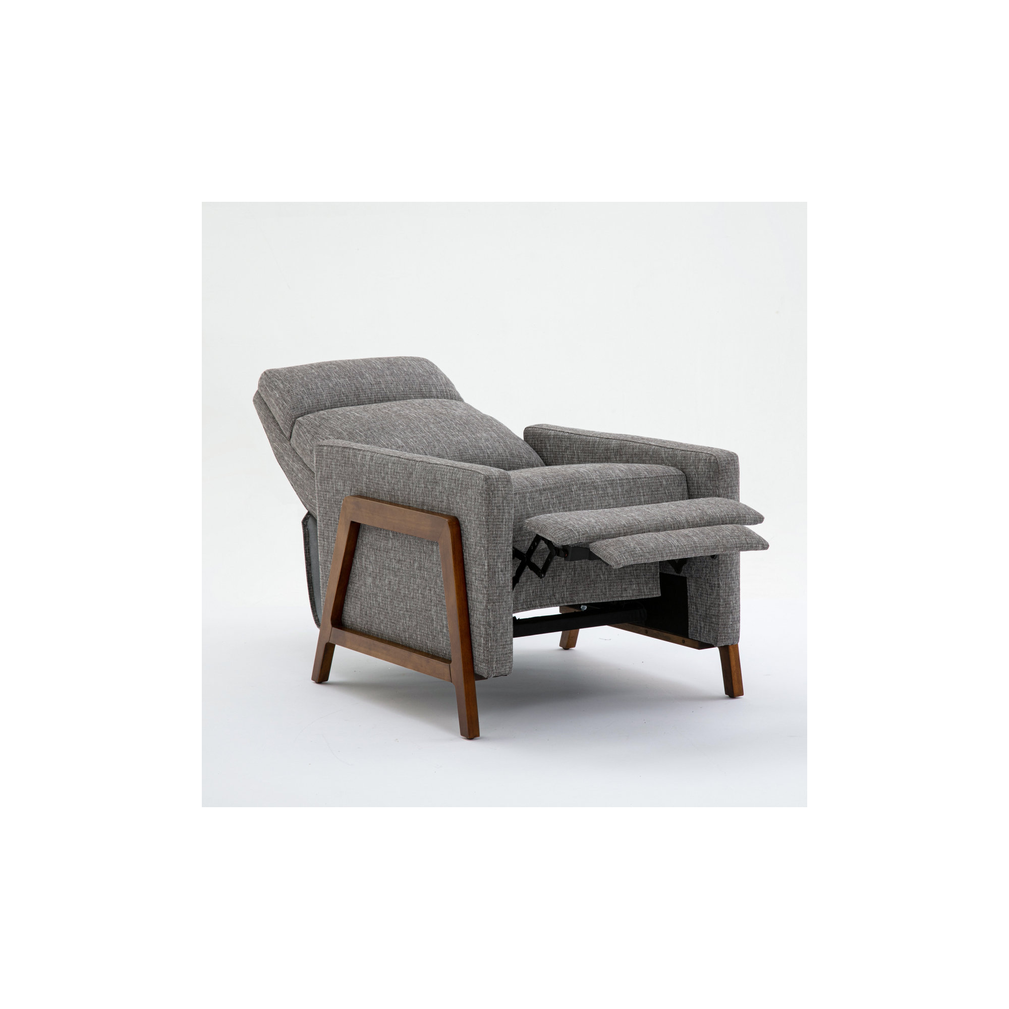 Bosse Upholstered Recliner, Ashen Grey