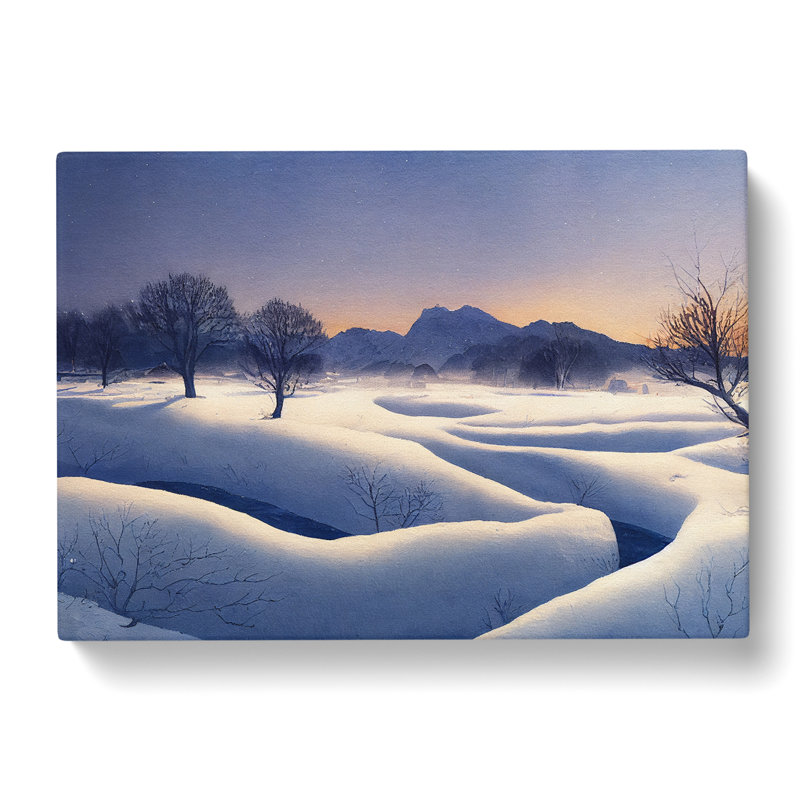 Winter Mountain Landscape Vol.3 - Wrapped Canvas